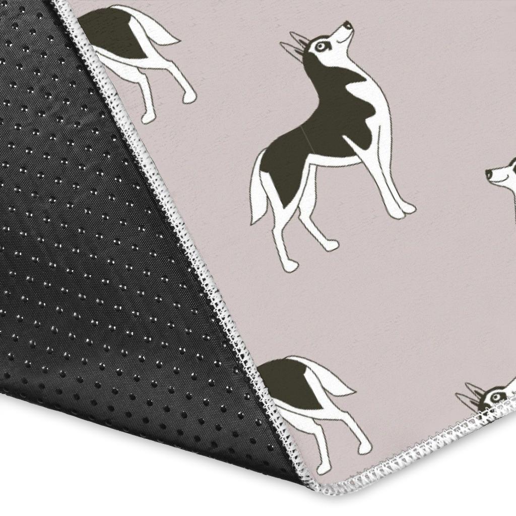 Siberian Husky Pattern Background Area Rug