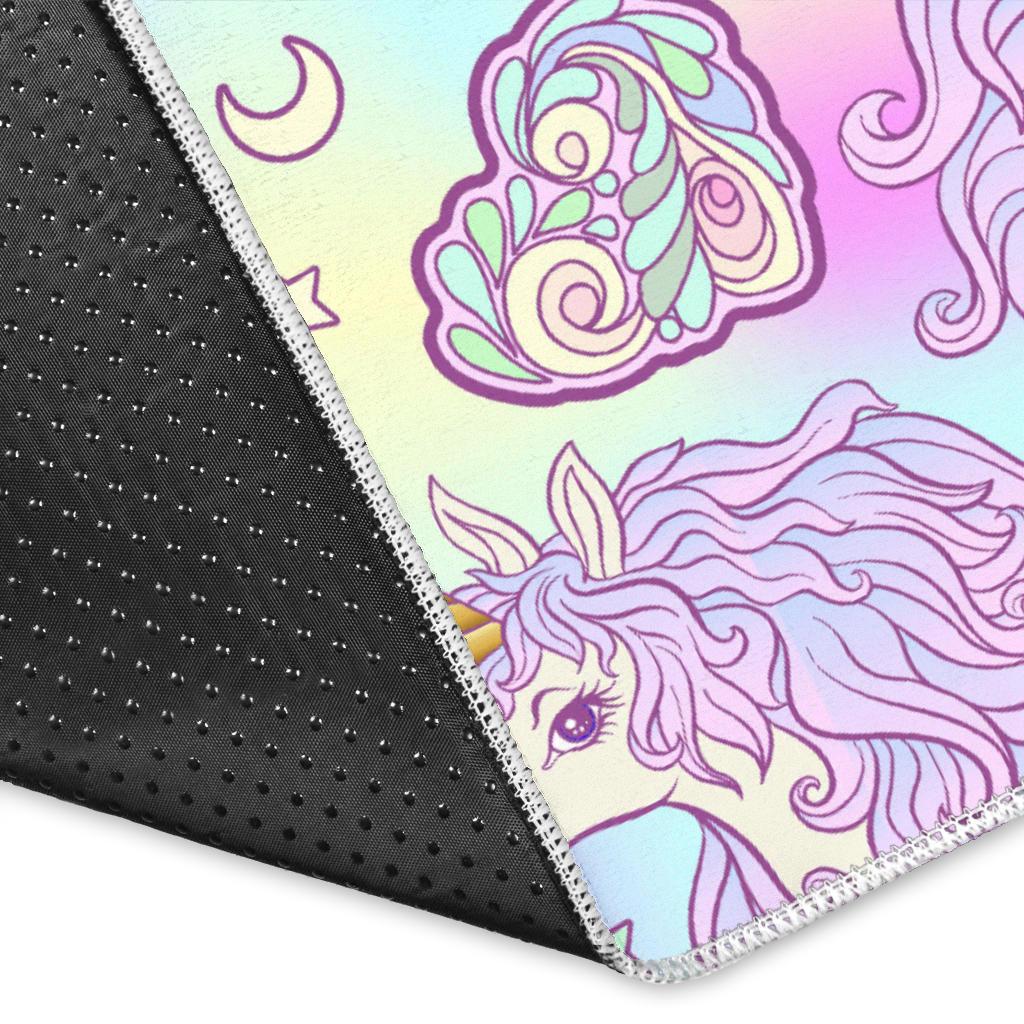 Unicorn Heart Pattern Area Rug