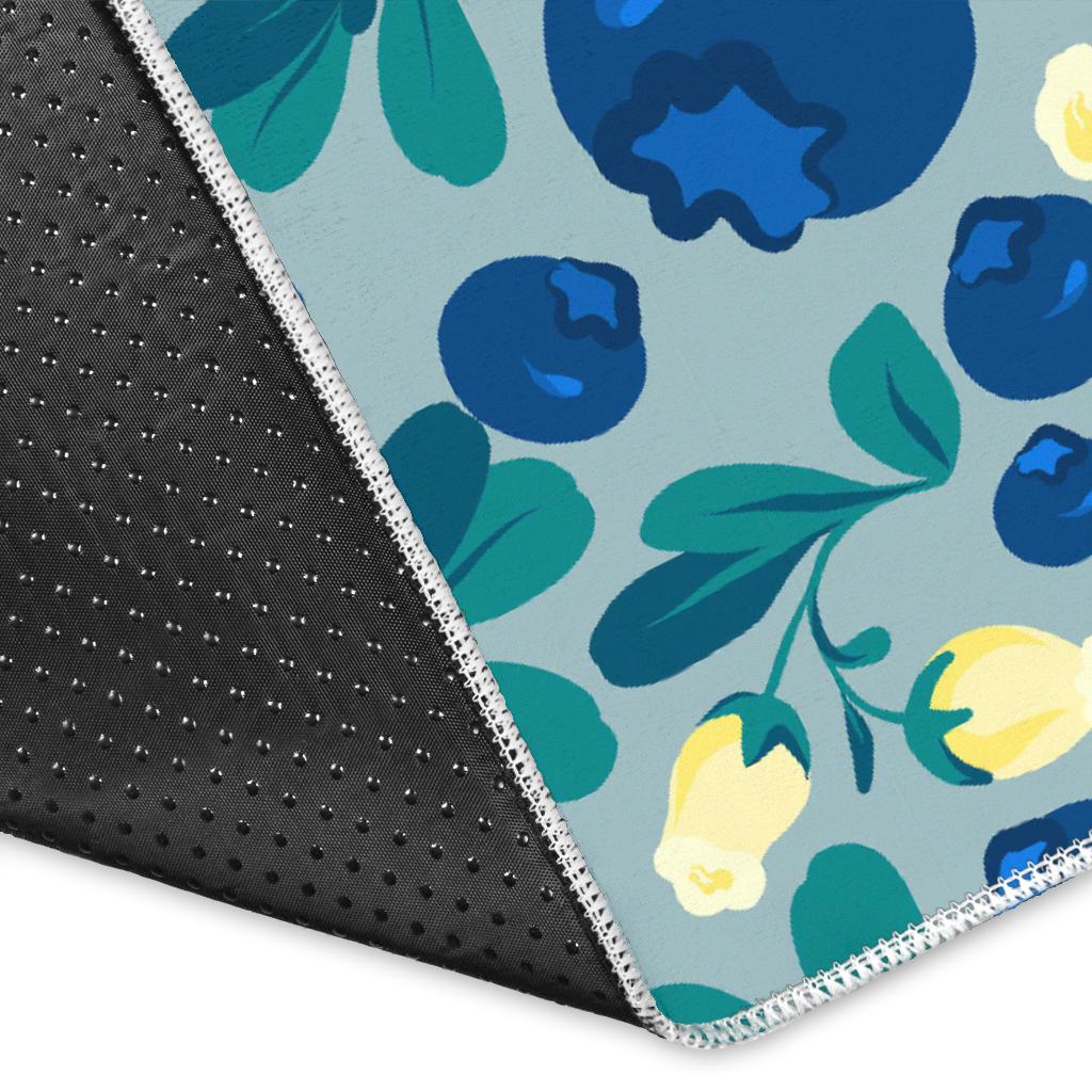 blueberry design pattern Area Rug