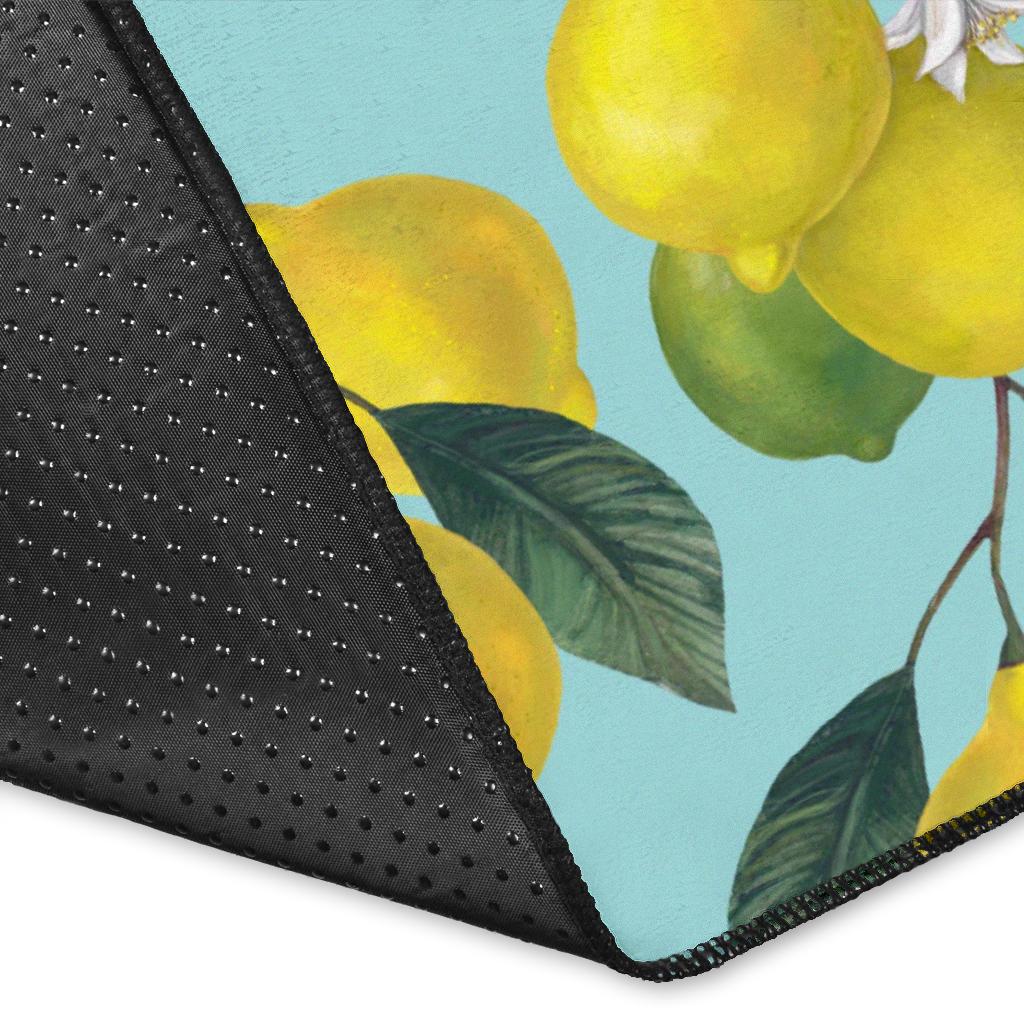 Lemon Pattern Print Design LM05 Area Rugs