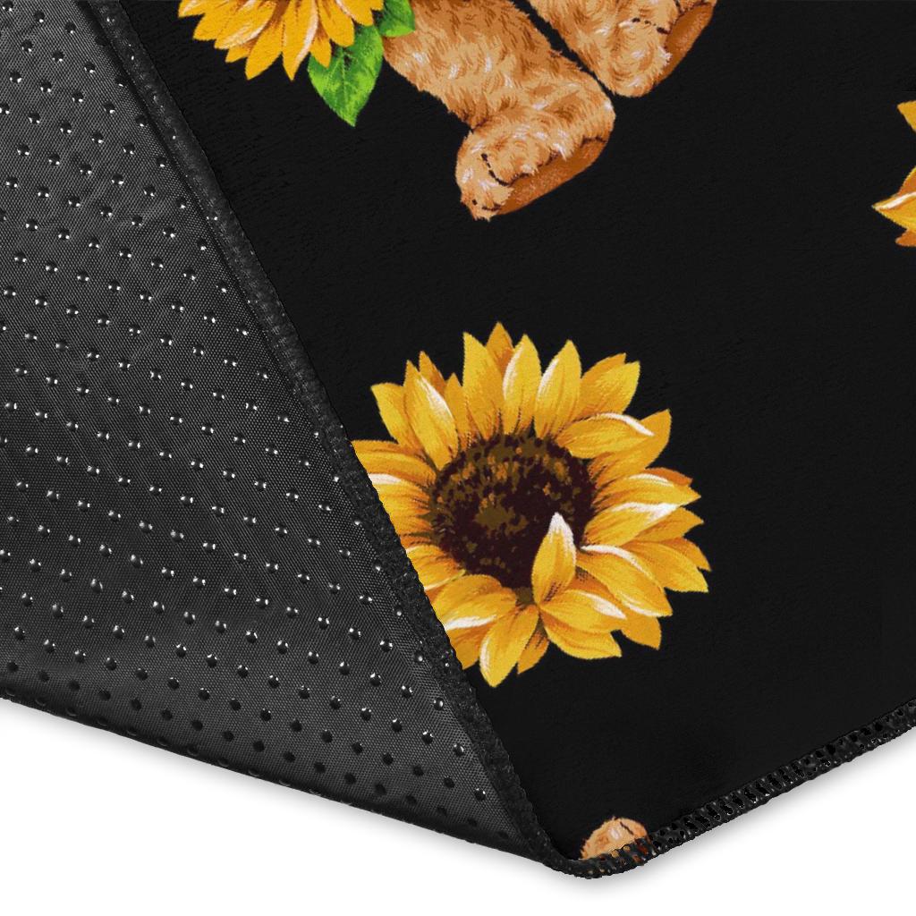 Sunflower Pattern Print Design SF016 Area Rugs