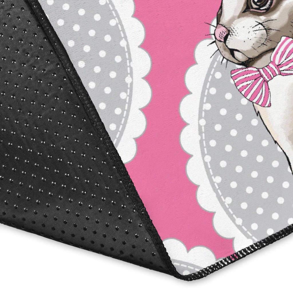 Rabbit Pattern Print Design RB019 Area Rugs