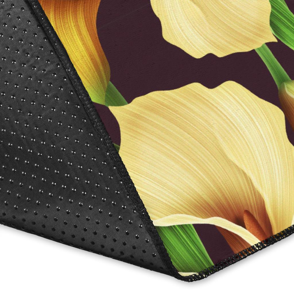 Lily Pattern Print Design LY013 Area Rugs