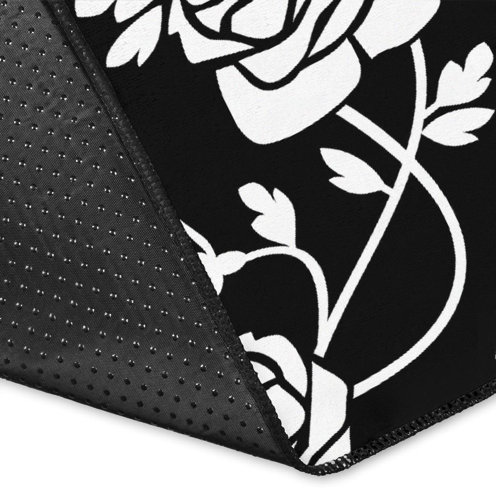 Rose Pattern Print Design RO013 Area Rugs