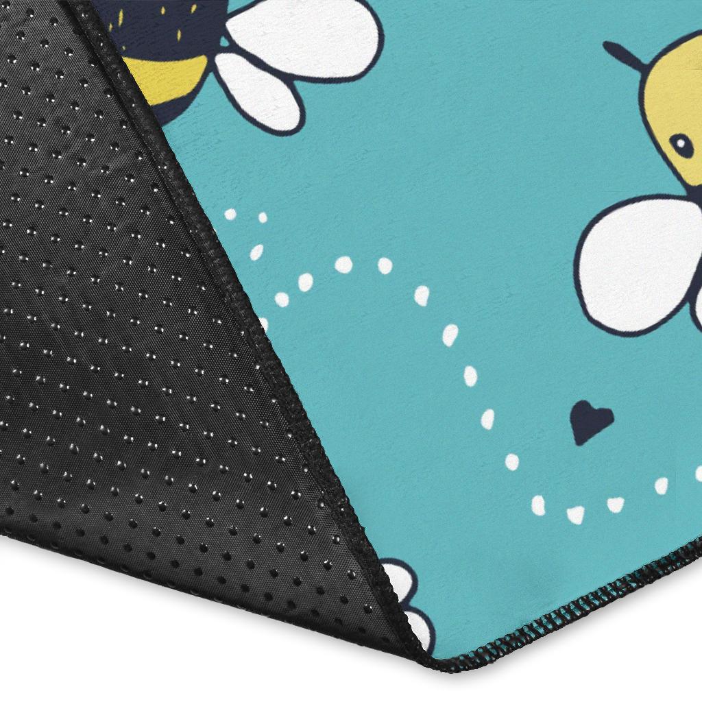Bee Pattern Print Design BEE02 Area Rugs