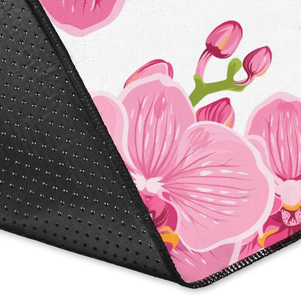 Orchid Pink Pattern Print Design OR07 Area Rugs
