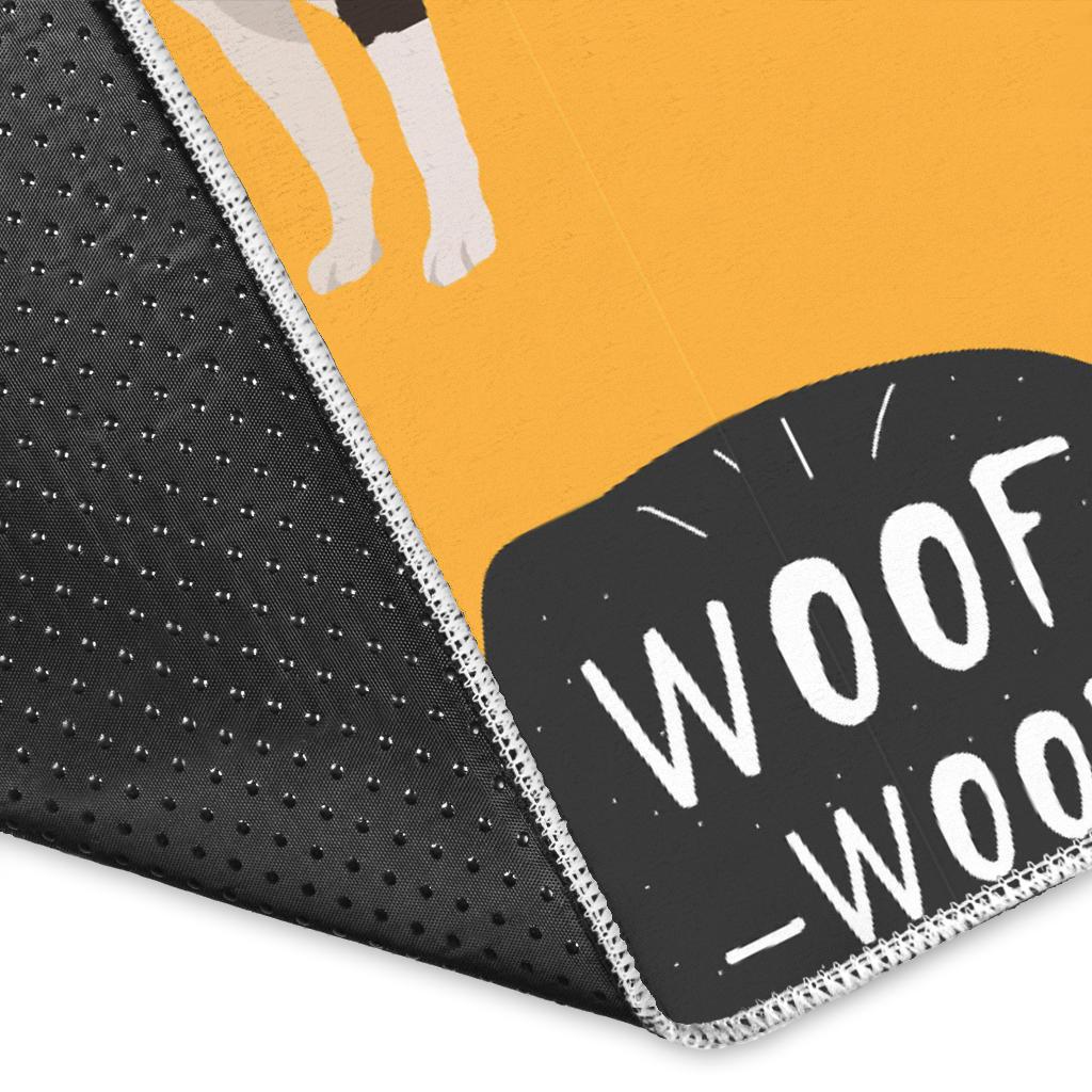 Boston terrier design pattern Area Rug