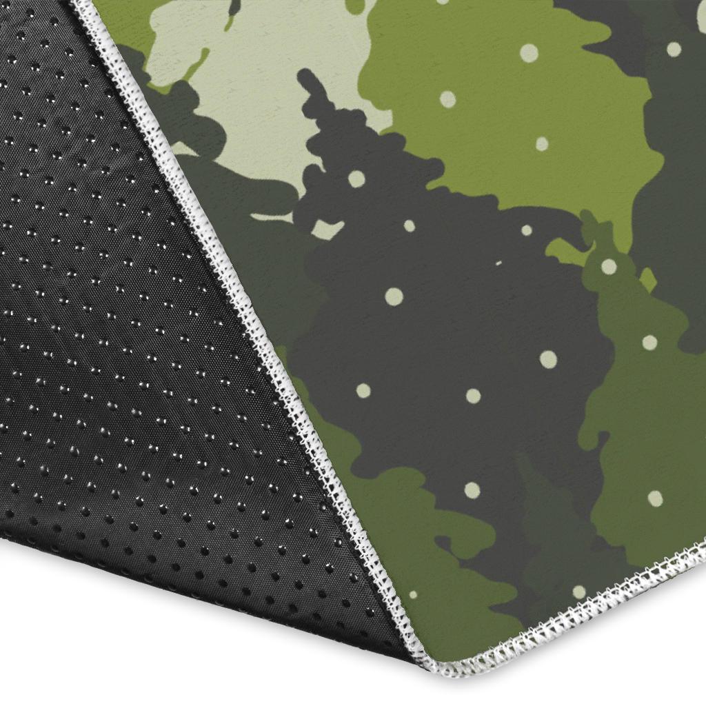 Christmas Tree Camo Pattern Area Rug