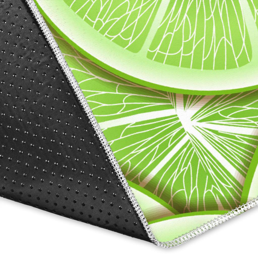Sliced Lime Pattern Area Rug
