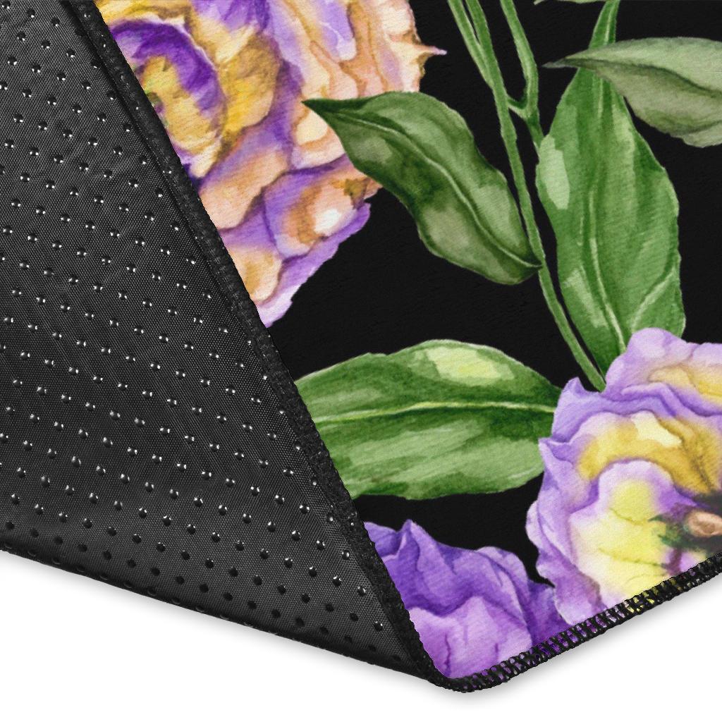 Lisianthus Pattern Print Design LT02 Area Rugs