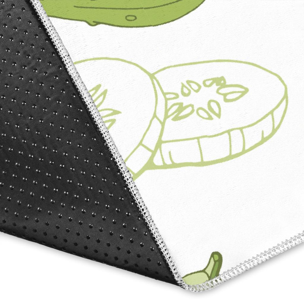 Cucumber sketch pattern Area Rug