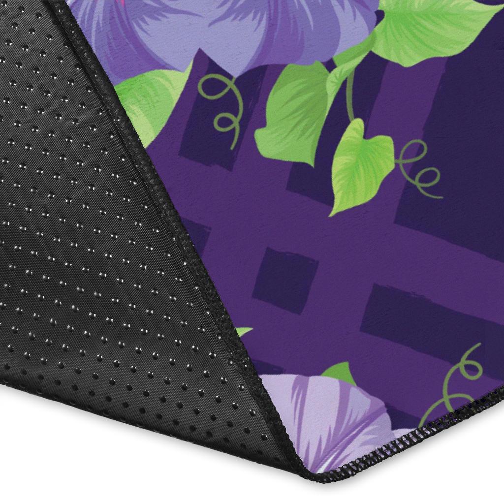Morning Glory Pattern Print Design MG03 Area Rugs
