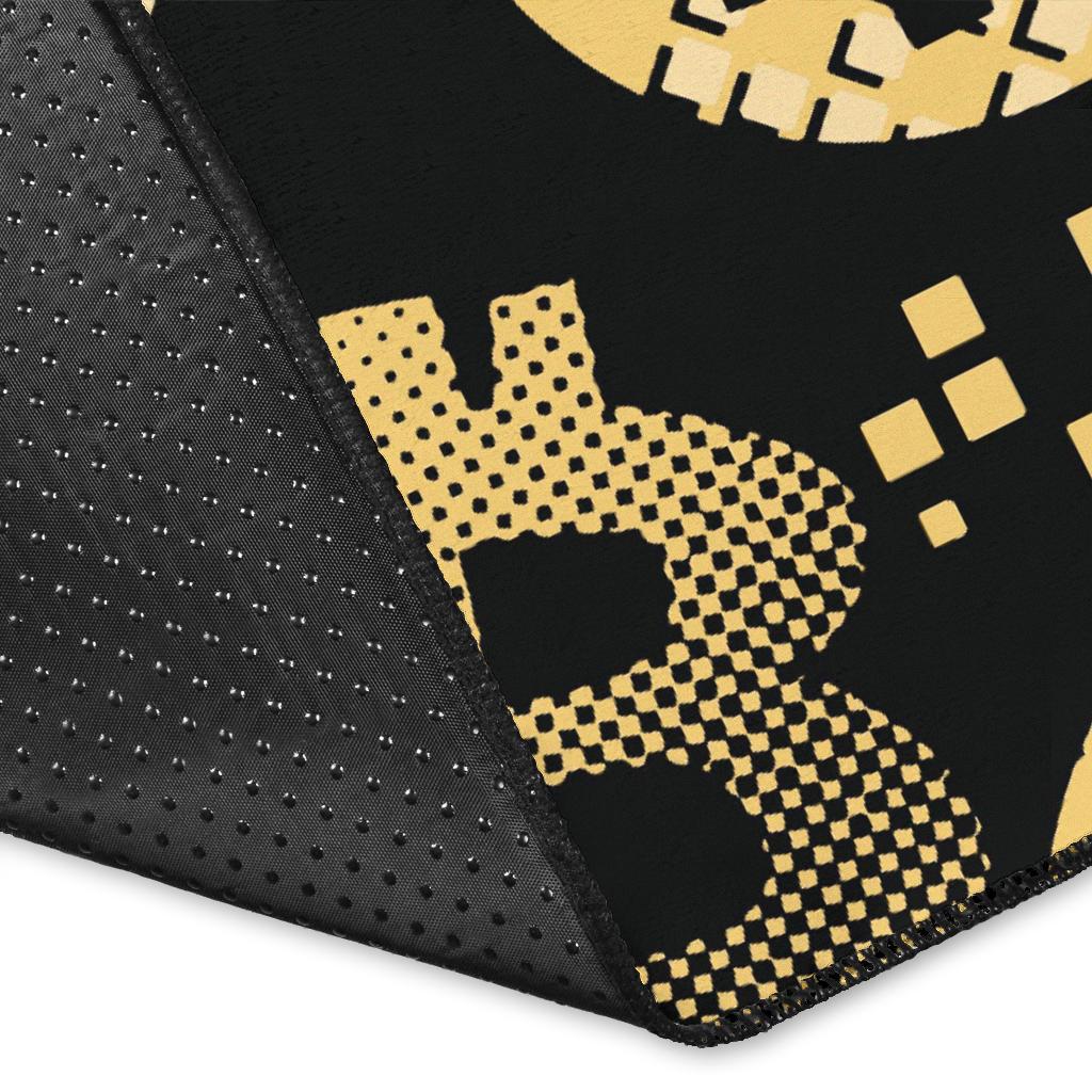 Bitcoin Pattern Print Design DO06 Area Rugs