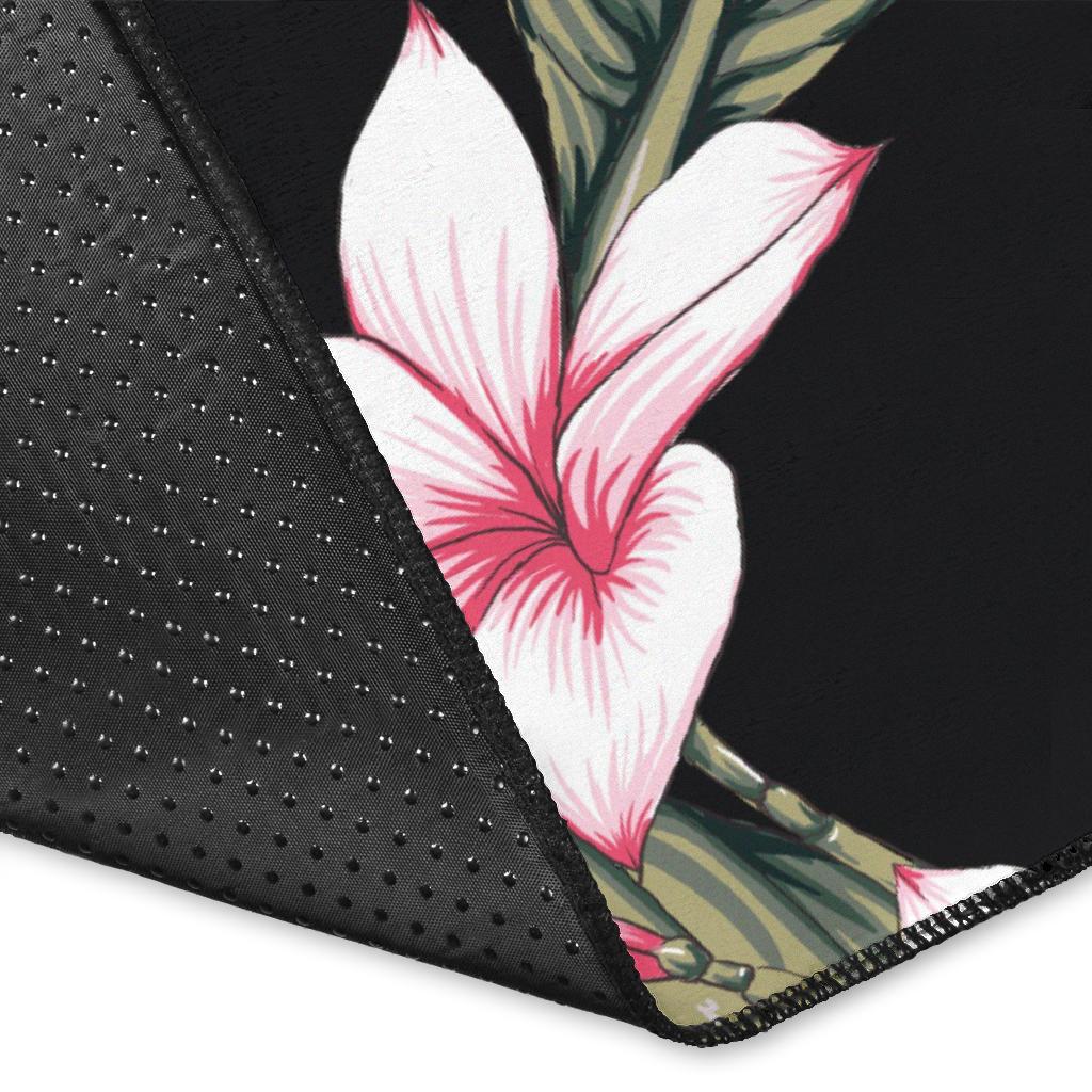 Plumeria Pattern Print Design PM021 Area Rugs