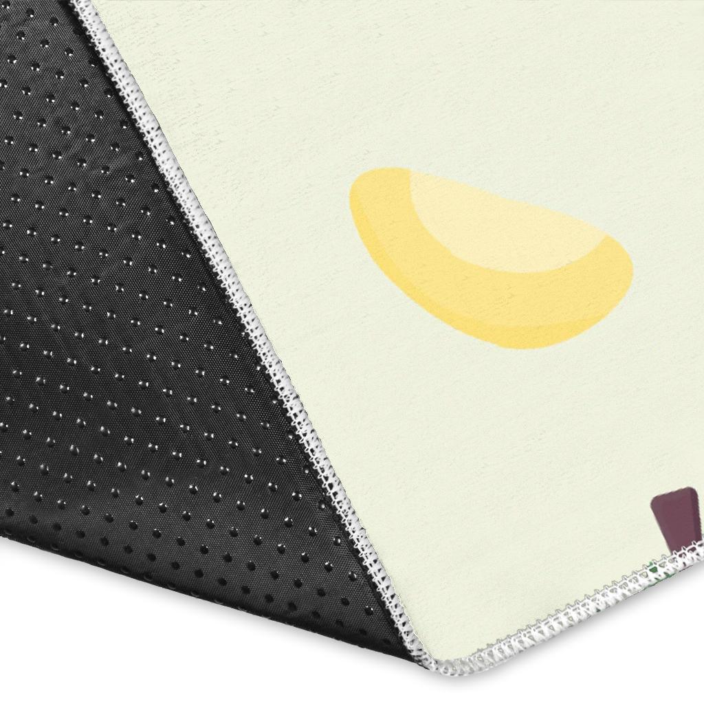 Durian Pattern Theme Area Rug