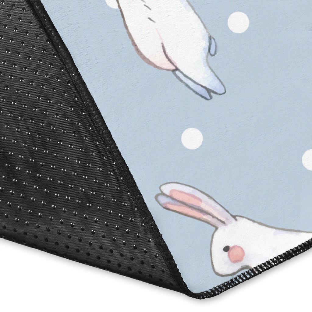 Rabbit Pattern Print Design RB06 Area Rugs