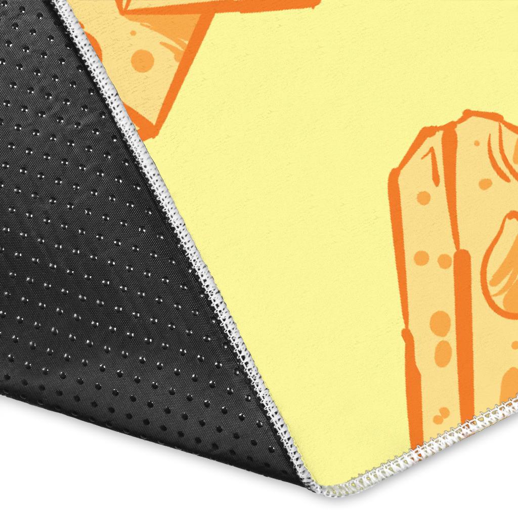 Cheese design pattern Area Rug