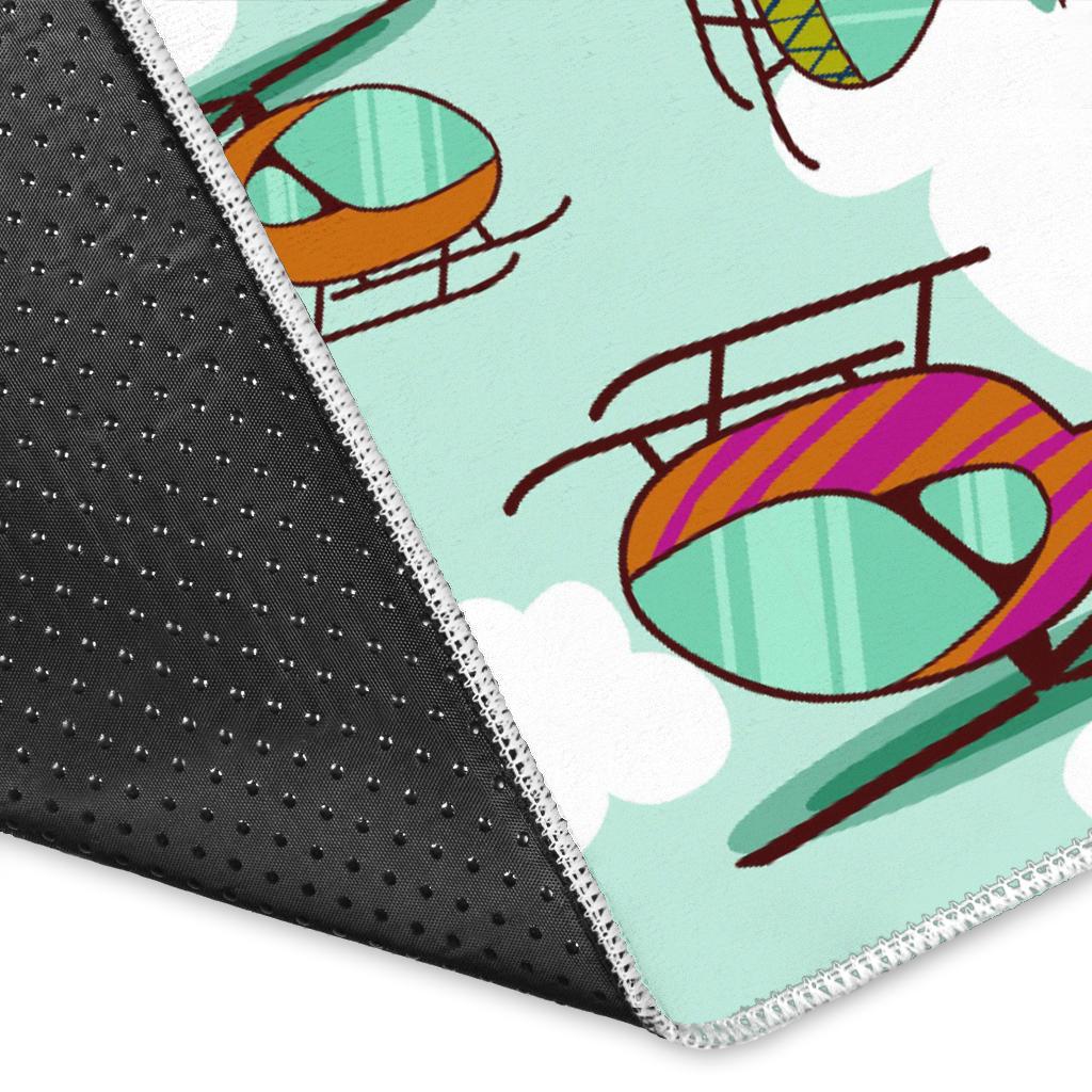 Helicopter design pattern Area Rug