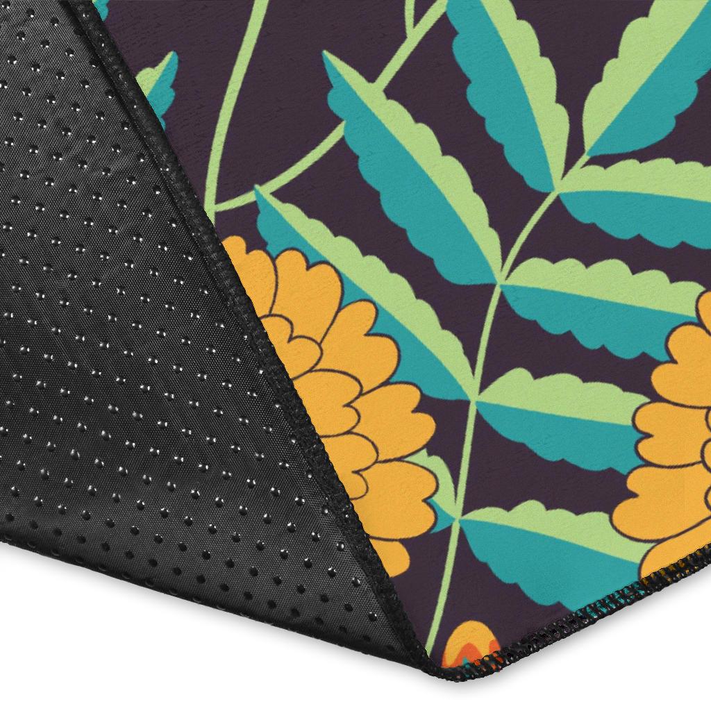 Marigold Pattern Print Design MR01 Area Rugs