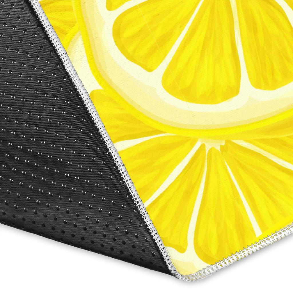 Sliced Lemon Pattern Area Rug