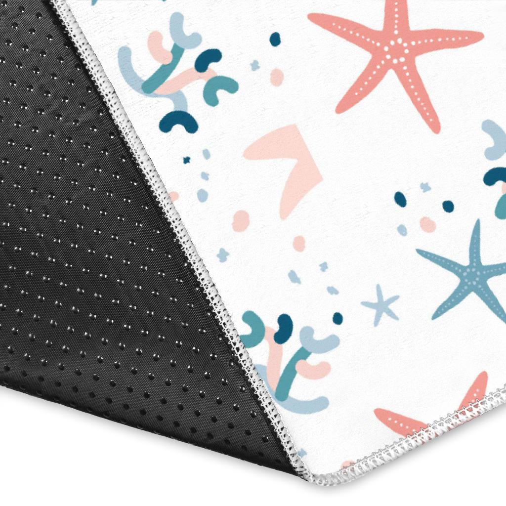 Starfish Pattern Background Area Rug