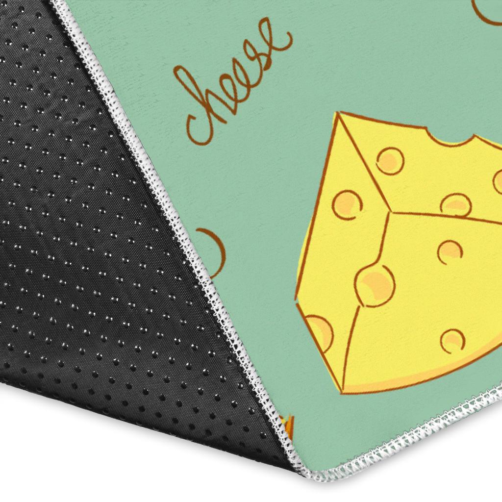 Cheese Pattern Background Area Rug