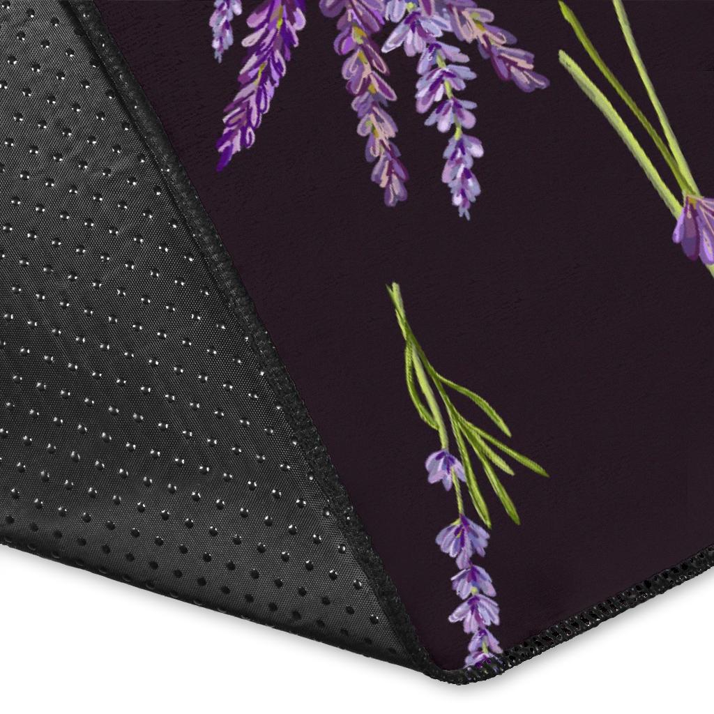 Lavender Pattern Print Design LV05 Area Rugs