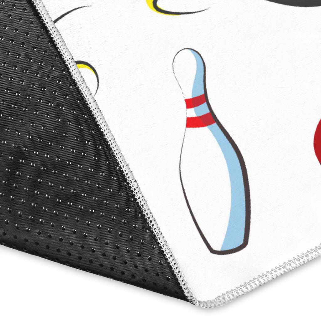 Bowling Strike Pattern Area Rug