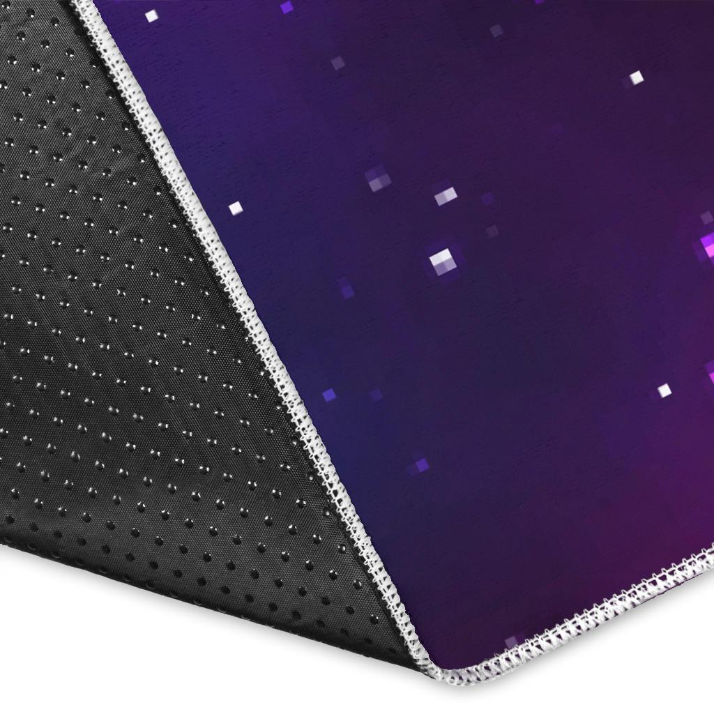 Pink Space Galaxy Pattern4 Area Rug