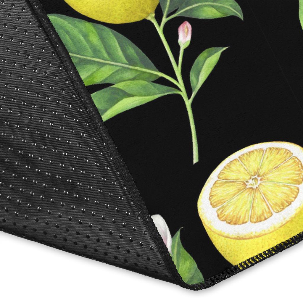 Lemon Pattern Print Design LM02 Area Rugs