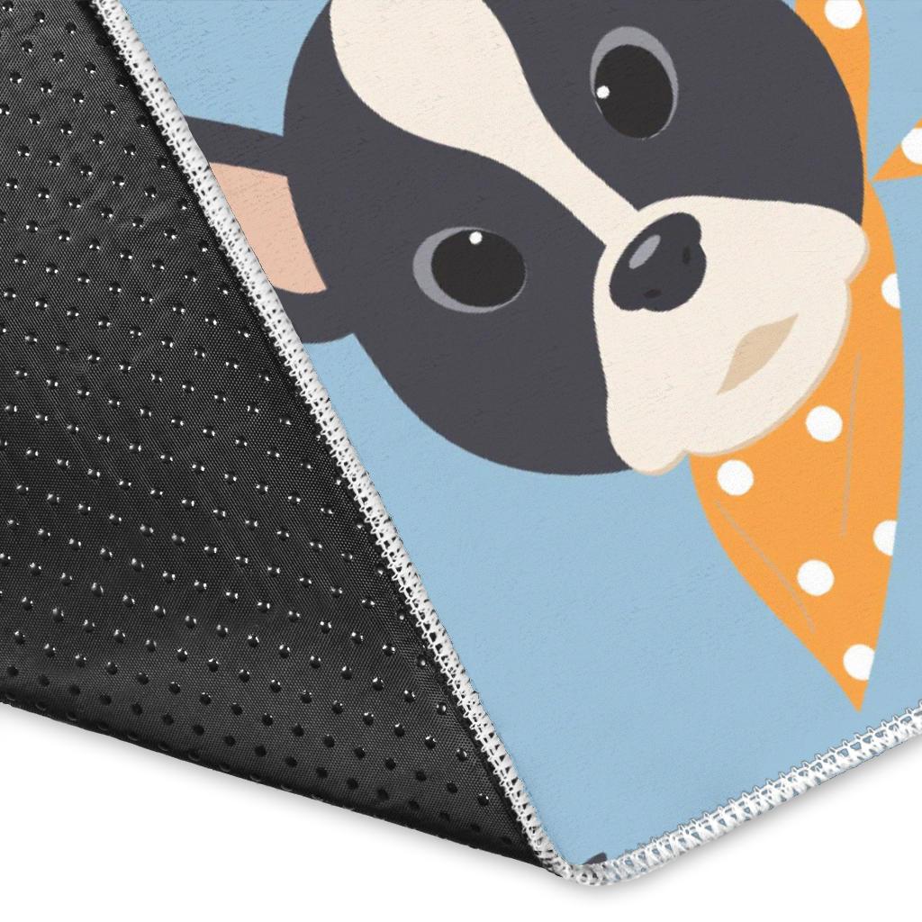 Cute Boston Terrier Pattern Area Rug