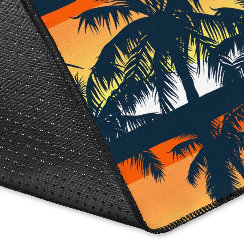Palm Tree Pattern Print Design PT011 Area Rugs