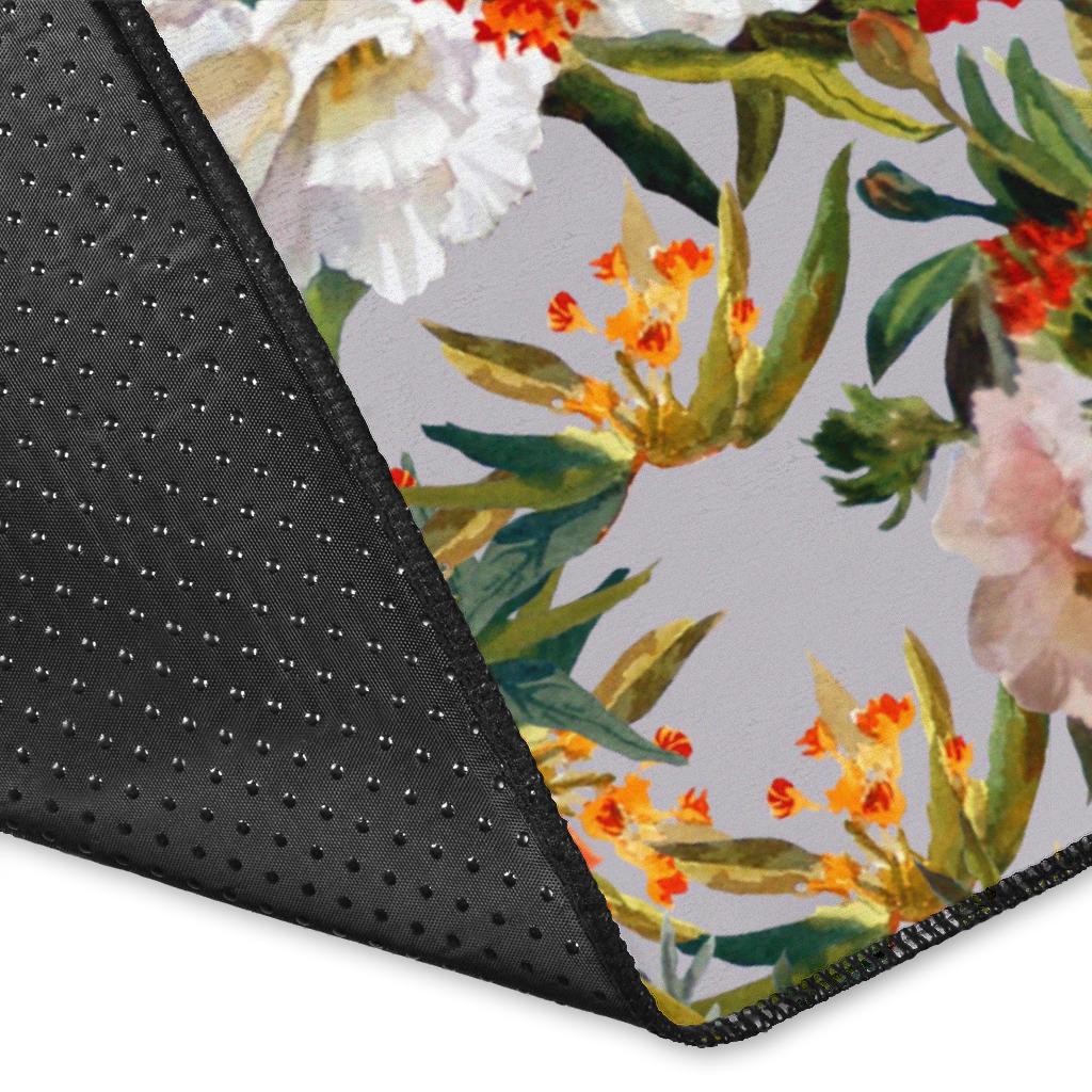 Lisianthus Pattern Print Design LT04 Area Rugs