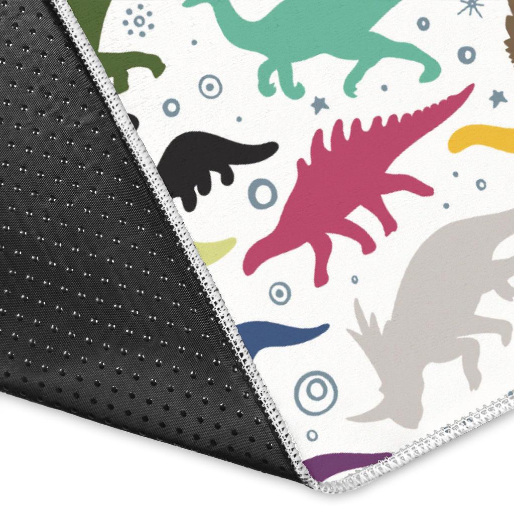Colorful Dinosaur Pattern Area Rug