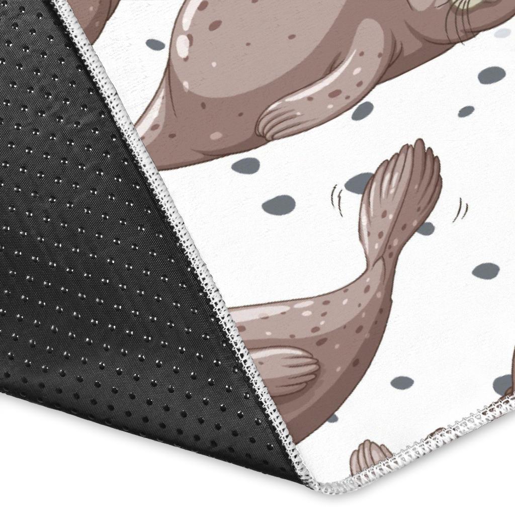 Sea Lion Pattern. Background Area Rug