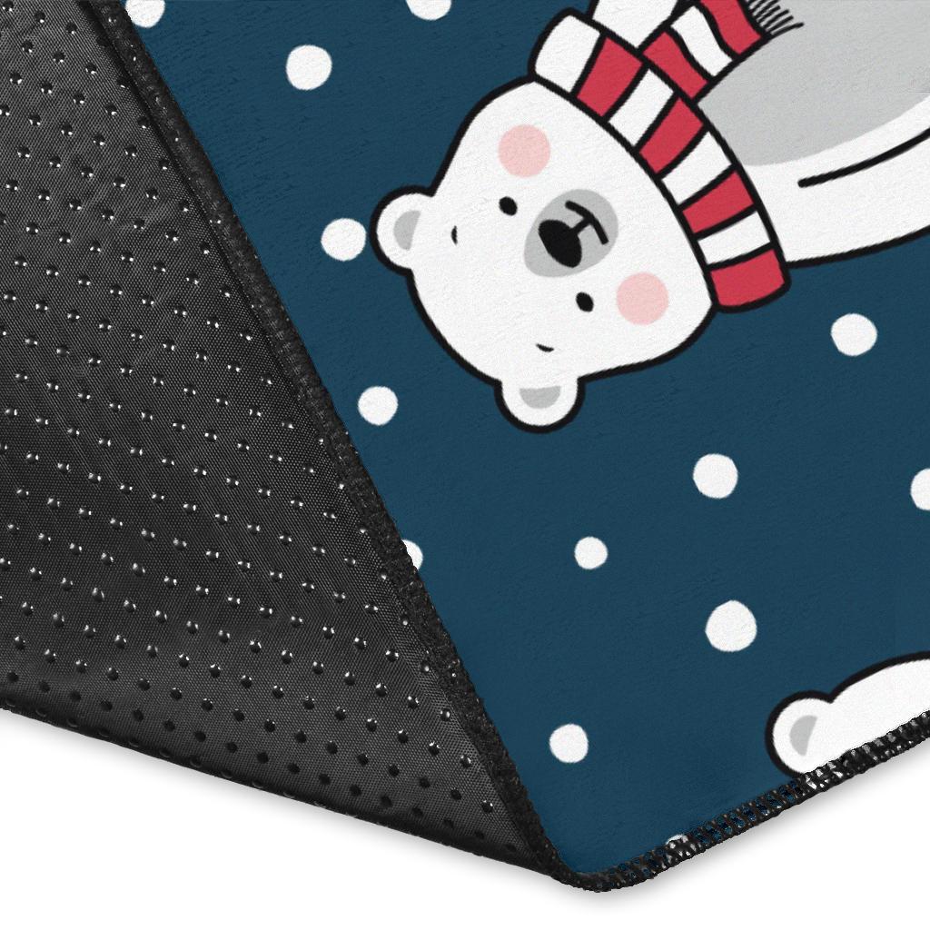 Polar Bear Pattern Print Design PB05 Area Rugs