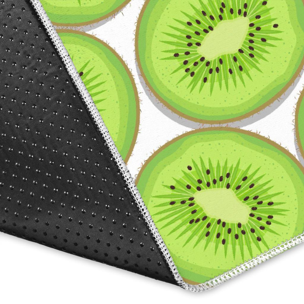 Sliced Kiwi Pattern Background Area Rug