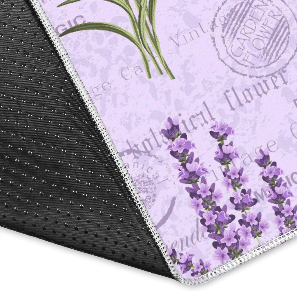 Lavender Pattern Background Area Rug