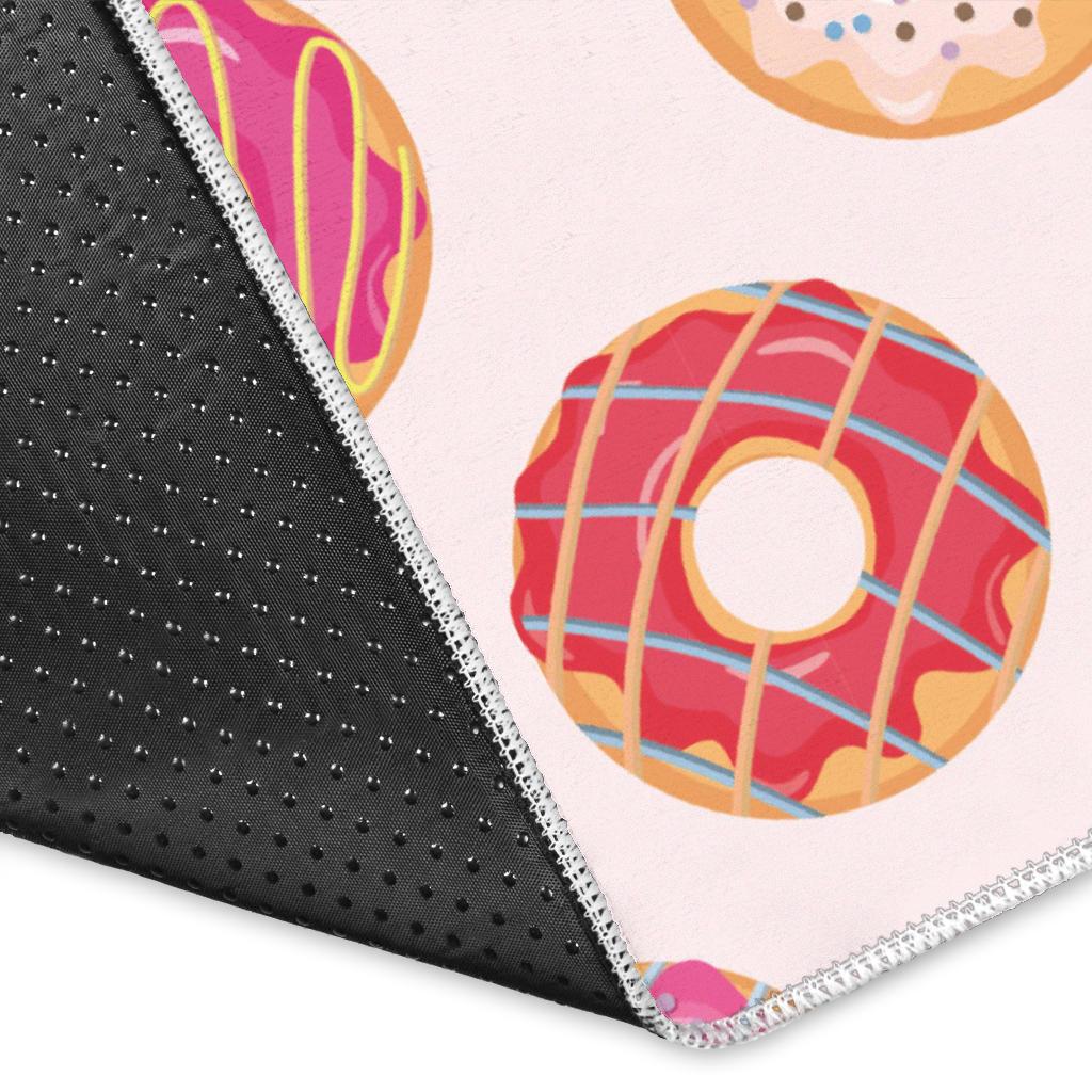 Colorful donut pattern Area Rug