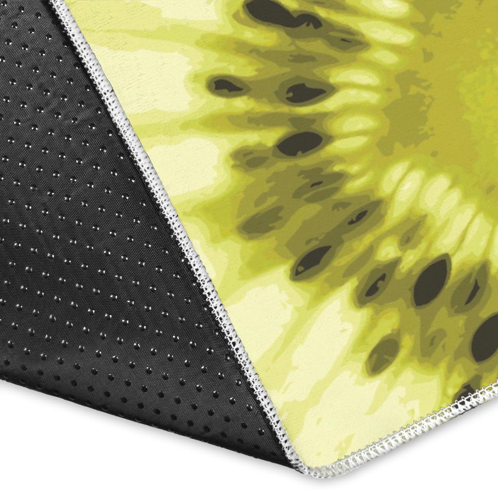 Sliced kiwi pattern Area Rug