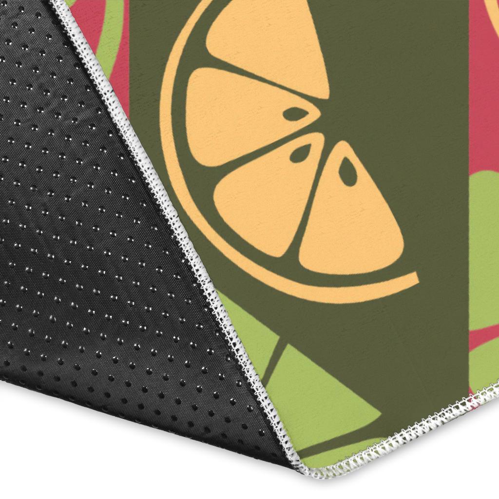 Cool Geometric lime pattern Area Rug