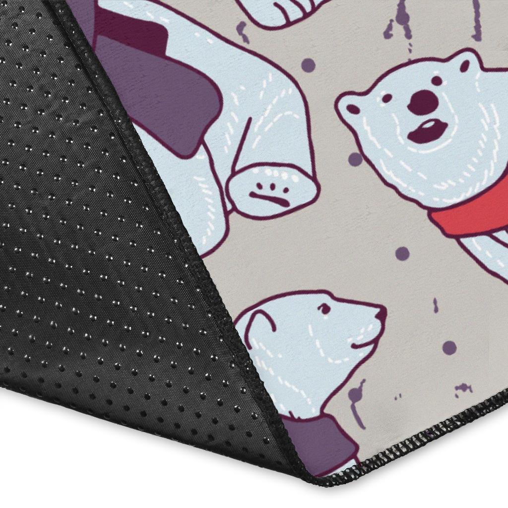 Polar Bear Pattern Print Design PB04 Area Rugs
