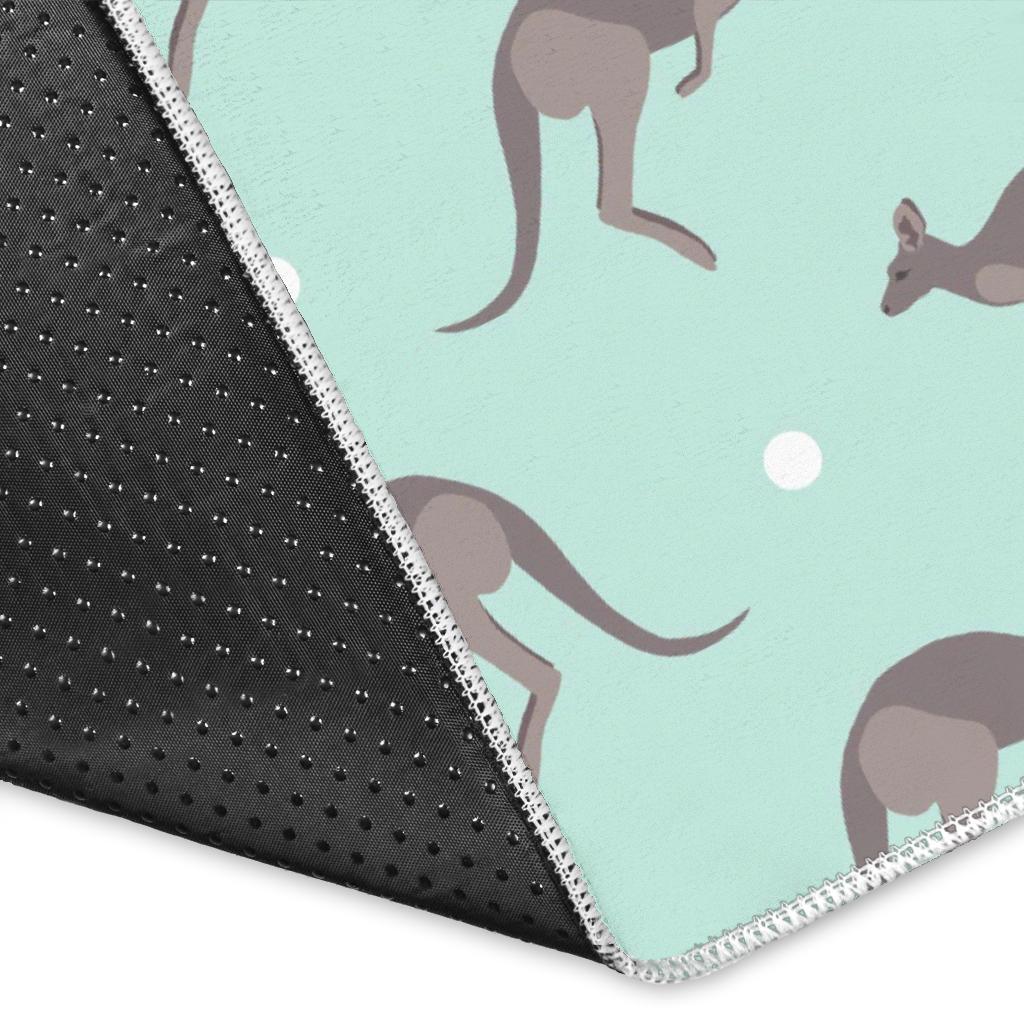 Kangaroo pattern background Area Rug