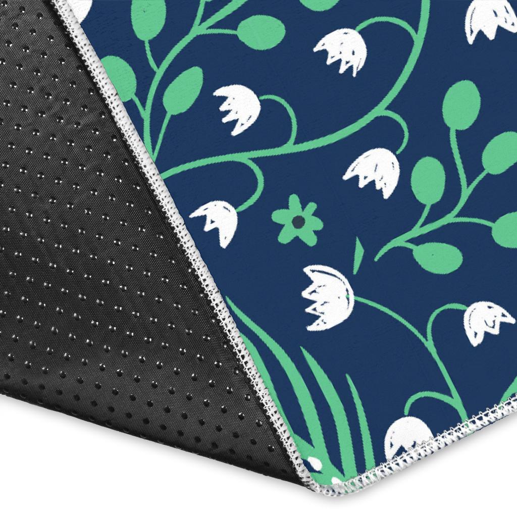 butterfly leaves pattern Area Rug