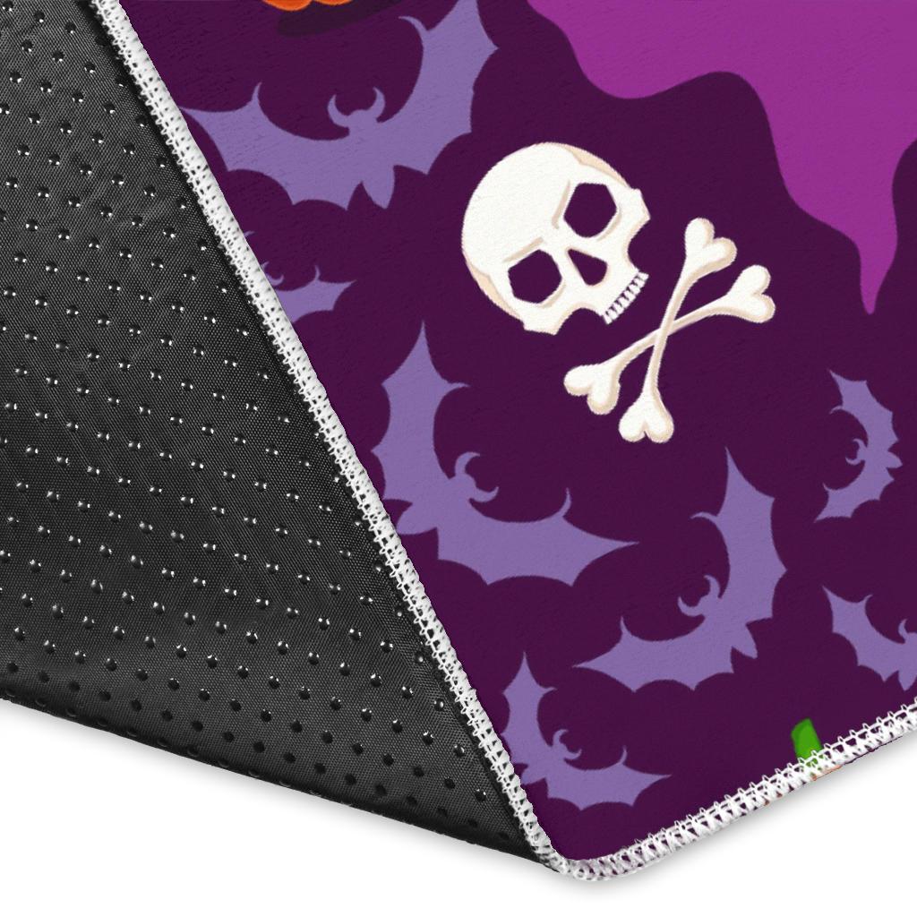 Halloween Pumpkin Witch Pattern Area Rug