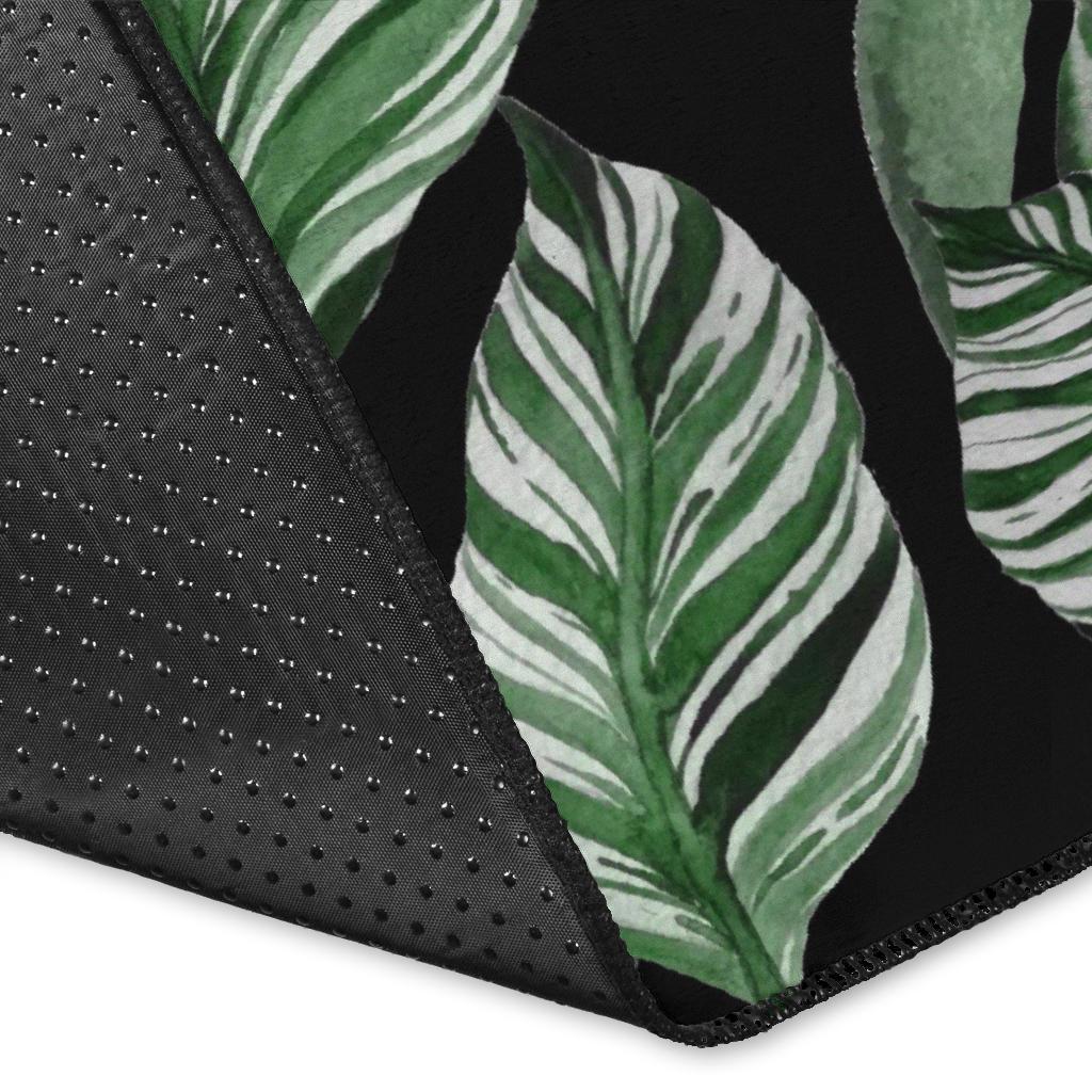 Palm Leaves Pattern Print Design PL09 Area Rugs