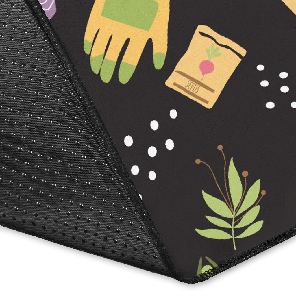 Gardening Pattern Print Design G03 Area Rugs