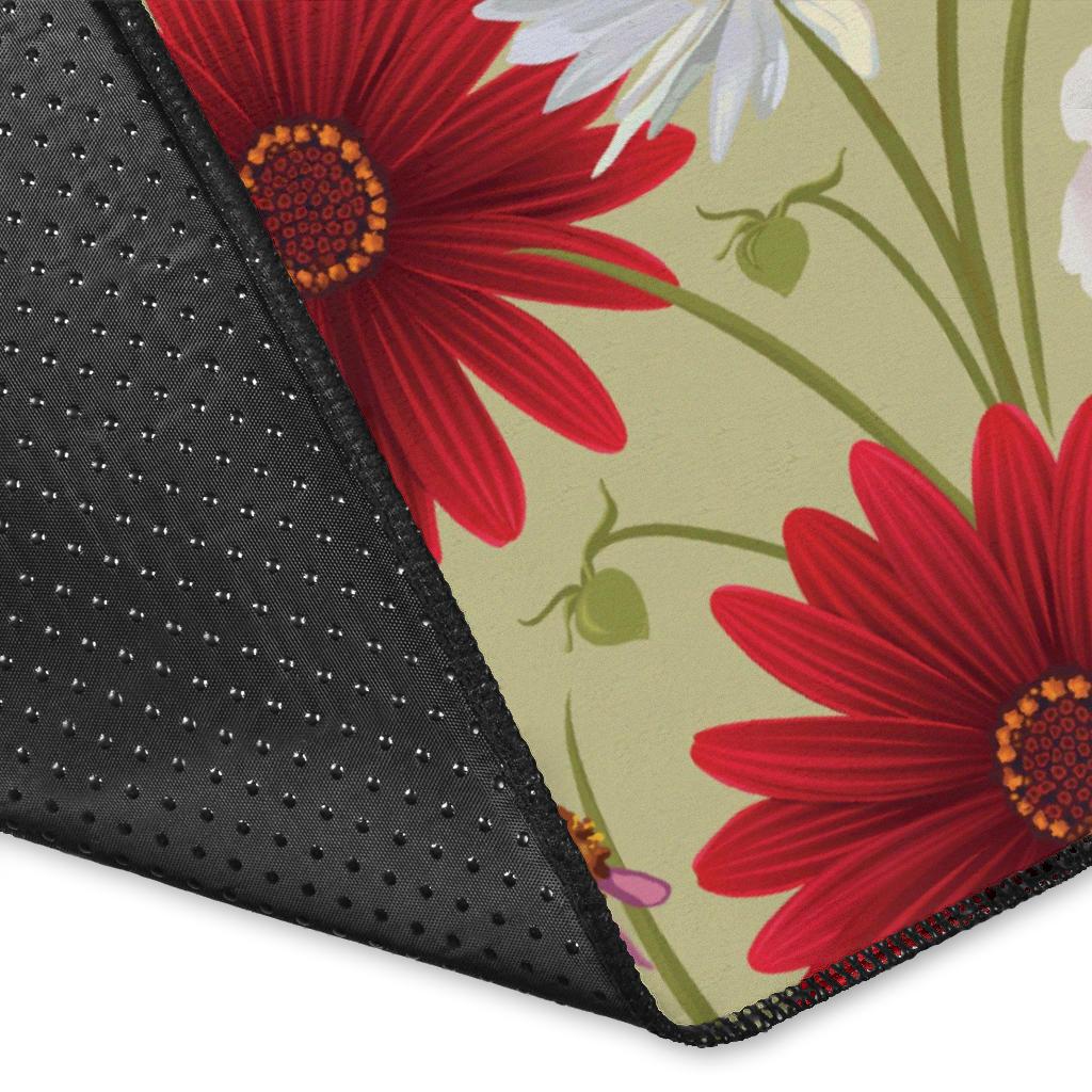 Gerberas Pattern Print Design GB07 Area Rugs