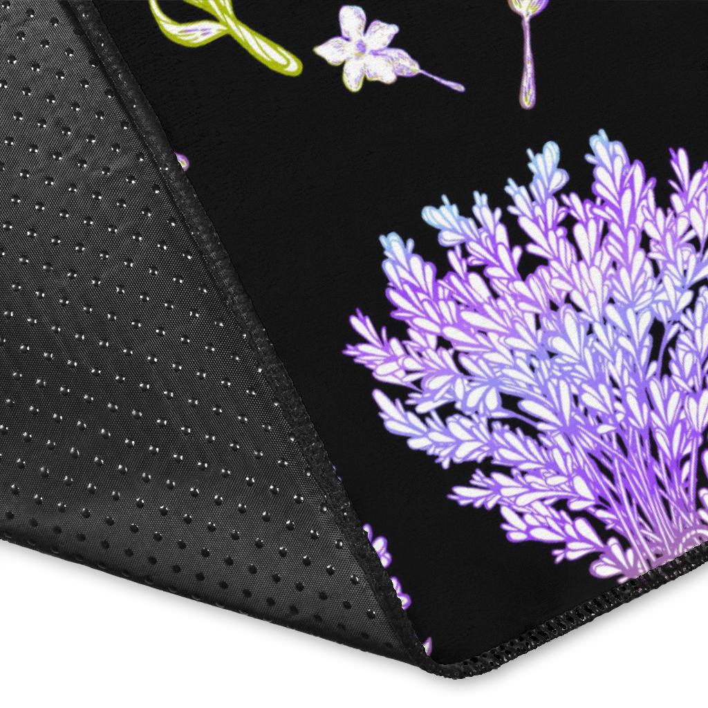 Lavender Pattern Print Design LV04 Area Rugs