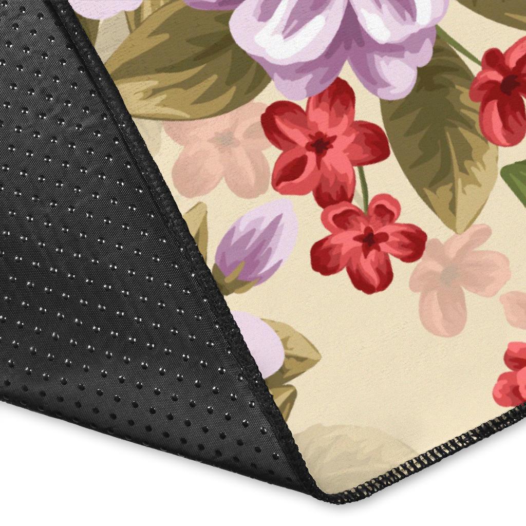 Summer Floral Pattern Print Design SF08 Area Rugs